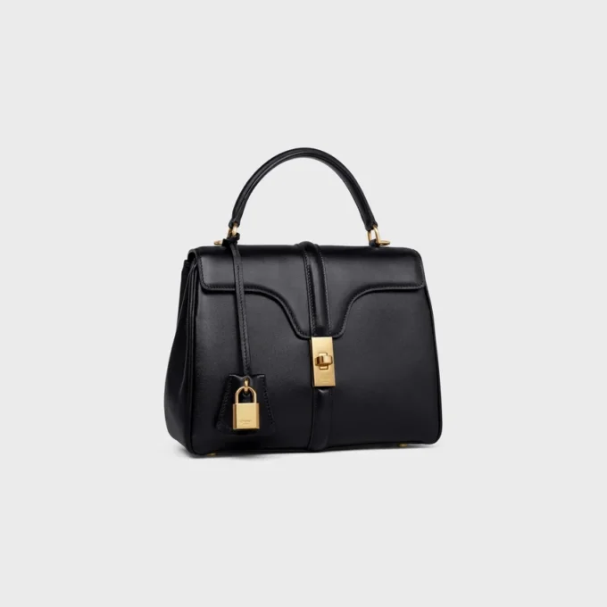 Bolso pequeño 16 en piel de becerro satinada
