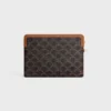 Bolso pequeño con correa Cuir Triomphe en Triomphe Canvas con estampado CELINE Bolso pequeño con correa Cuir Triomphe en Triomphe Canvas con estampado CELINE