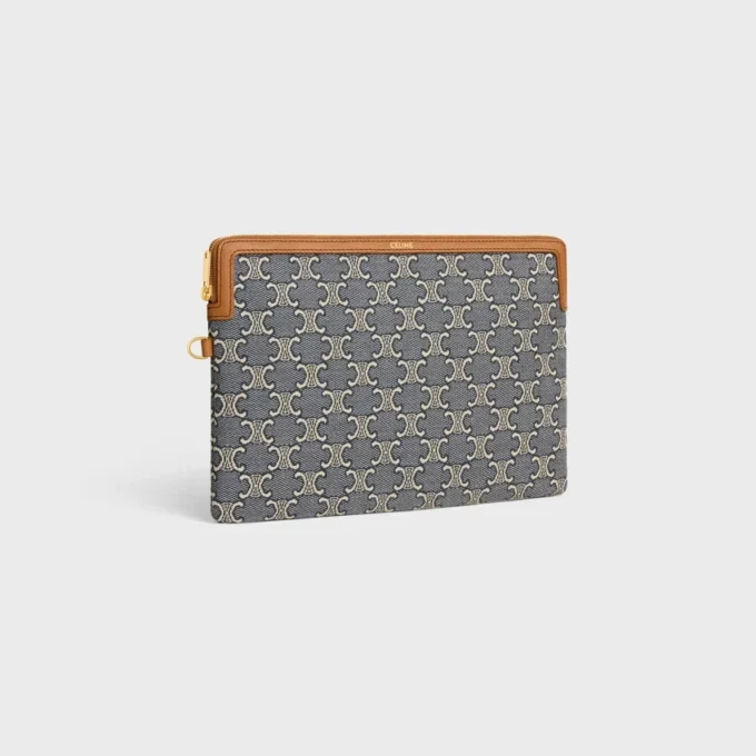 Bolso pequeño con correa de Cuir Triomphe en jacquard Triomphe integral Bolso pequeño con correa de Cuir Triomphe en jacquard Triomphe integral