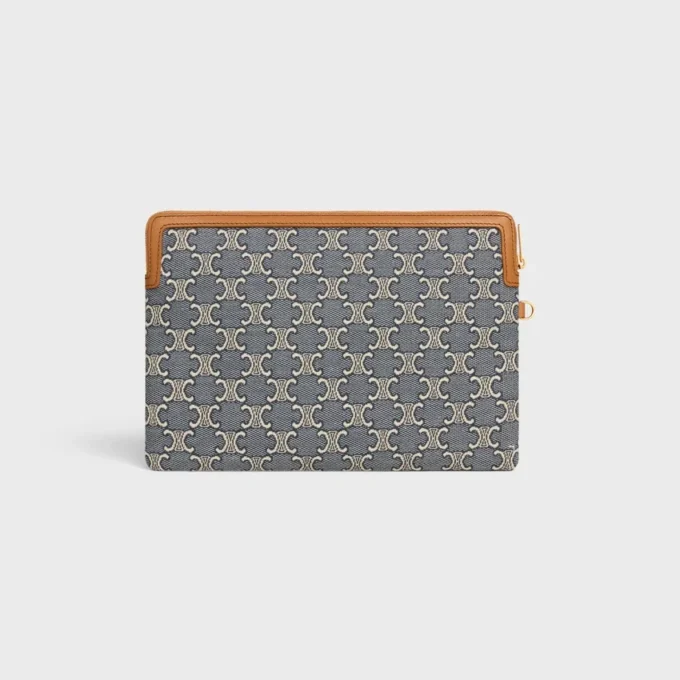 Bolso pequeño con correa de Cuir Triomphe en jacquard Triomphe integral Bolso pequeño con correa de Cuir Triomphe en jacquard Triomphe integral