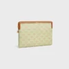 Bolso pequeño con correa de Cuir Triomphe en toile Triomphe y piel de becerro Bolso pequeño con correa de Cuir Triomphe en toile Triomphe y piel de becerro
