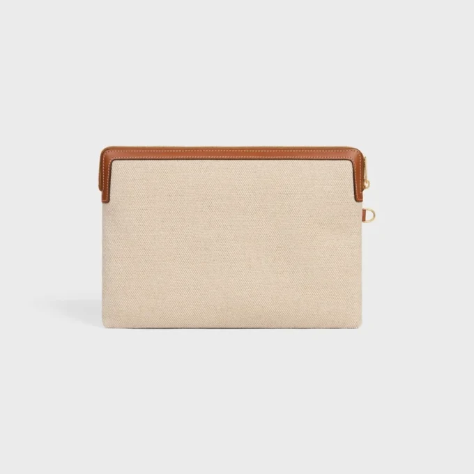 Bolso pequeño con correa de tejido con bordado de anclas y piel de becerro Bolso pequeño con correa de tejido con bordado de anclas y piel de becerro