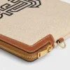 Bolso pequeño con correa de tejido con bordado de anclas y piel de becerro Bolso pequeño con correa de tejido con bordado de anclas y piel de becerro