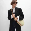 Bolso shopper blando en Triomphe Canvas y piel de becerro