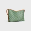 Bolso shopper blando en Triomphe Canvas y piel de becerro