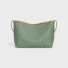 Bolso shopper blando en Triomphe Canvas y piel de becerro