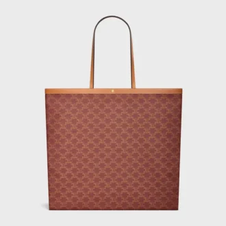 Bolso shopper grande y plano en Triomphe Canvas