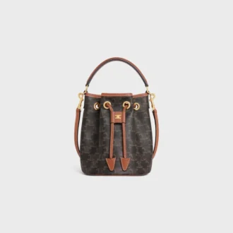 Bolso Teen Clara en Triomphe Canvas y piel de becerro