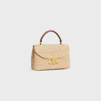 Bolso Teen Nino de rafia y piel de becerro