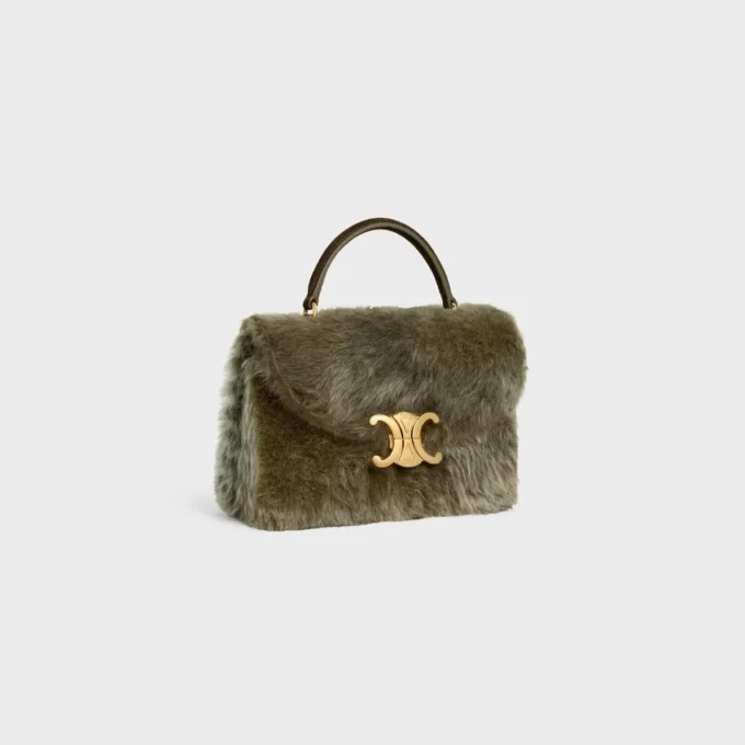 Bolso Teen Nino en piel de oveja y piel de becerro de ante
