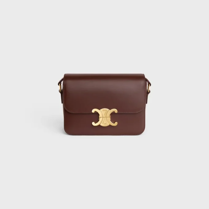 Bolso Teen Triomphe en piel de becerro brillante Bolso Teen Triomphe en piel de becerro brillante