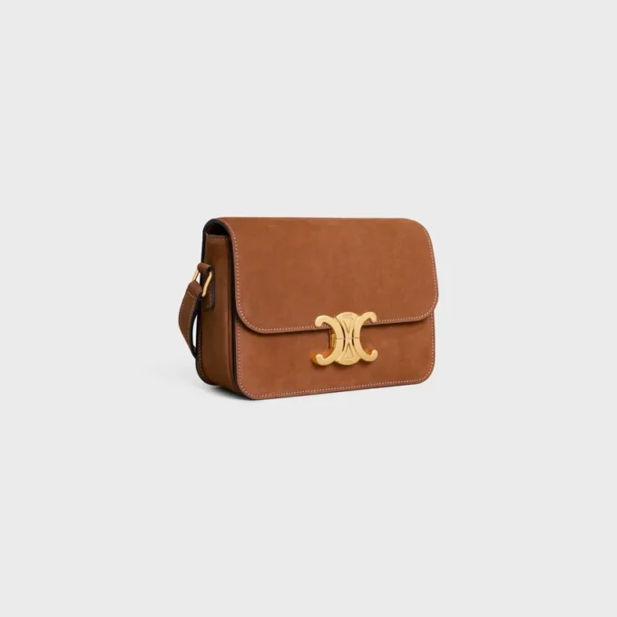 Bolso Teen Triomphe en piel de becerro nobuck Bolso Teen Triomphe en piel de becerro nobuck