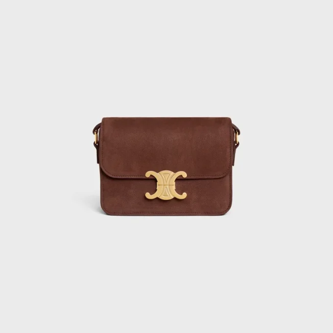Bolso Teen Triomphe en piel de becerro nobuk granulada Bolso Teen Triomphe en piel de becerro nobuk granulada