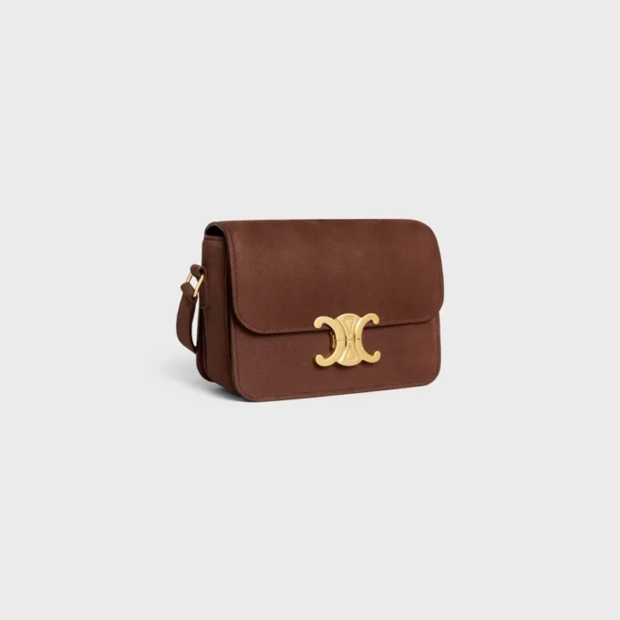 Bolso Teen Triomphe en piel de becerro nobuk granulada Bolso Teen Triomphe en piel de becerro nobuk granulada