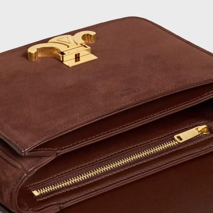 Bolso Teen Triomphe en piel de becerro nobuk granulada Bolso Teen Triomphe en piel de becerro nobuk granulada