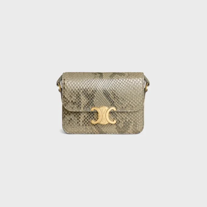 Bolso Teen Triomphe en pitón nacarado Bolso Teen Triomphe en pitón nacarado