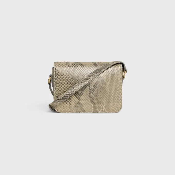 Bolso Teen Triomphe en pitón nacarado Bolso Teen Triomphe en pitón nacarado