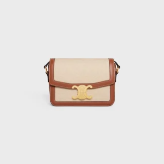 Bolso Teen Triomphe en tejido y piel de becerro