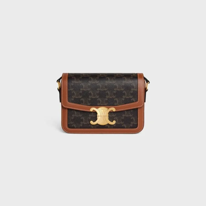 Bolso Teen Triomphe en Triomphe Canvas y piel de becerro Bolso Teen Triomphe en Triomphe Canvas y piel de becerro