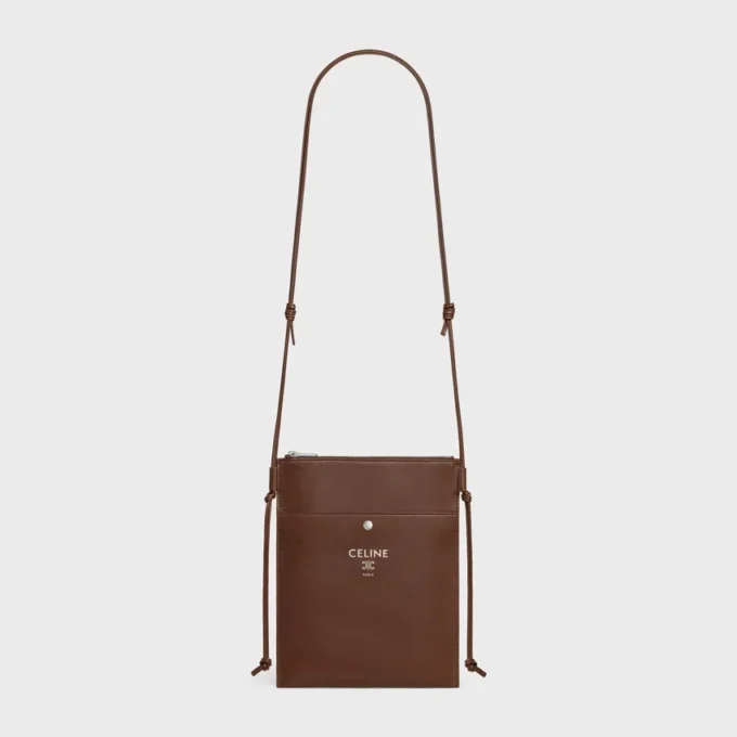 Bolso tipo bandolera en piel de cordero lisa Bolso tipo bandolera en piel de cordero lisa