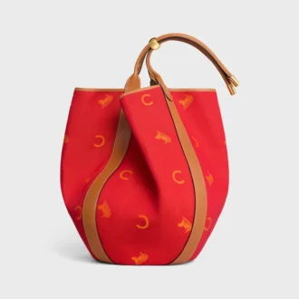 Bolso tipo cubo grande con tirantes en tejido Jacquard C Sulky