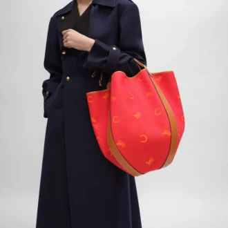 Bolso tipo cubo grande con tirantes en tejido Jacquard C Sulky