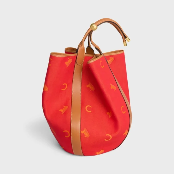Bolso tipo cubo grande con tirantes en tejido Jacquard C Sulky Bolso tipo cubo grande con tirantes en tejido Jacquard C Sulky