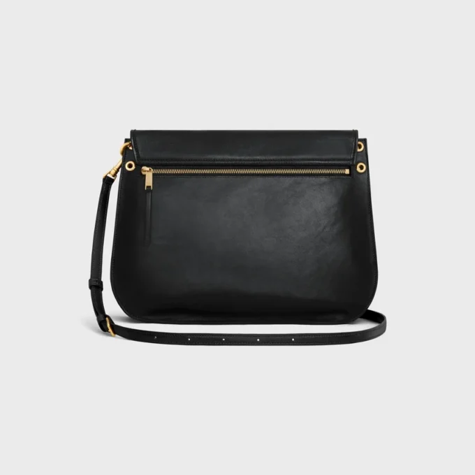Bolso Triomphe Besace suave en piel de cordero flexible y brillante Bolso Triomphe Besace suave en piel de cordero flexible y brillante