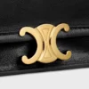 Bolso Triomphe Besace suave en piel de cordero flexible y brillante Bolso Triomphe Besace suave en piel de cordero flexible y brillante