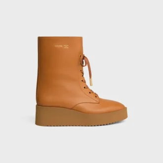 Botas con cordones Austin en piel de becerro brillante