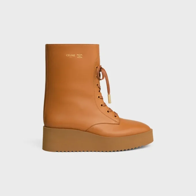 Botas con cordones Austin en piel de becerro brillante Botas con cordones Austin en piel de becerro brillante