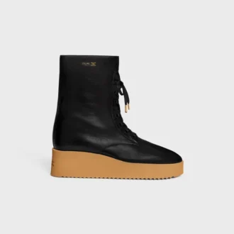 Botas con cordones Austin en piel de becerro brillante