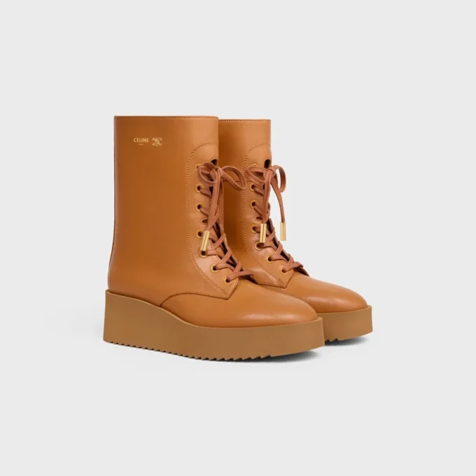 Botas con cordones Austin en piel de becerro brillante Botas con cordones Austin en piel de becerro brillante