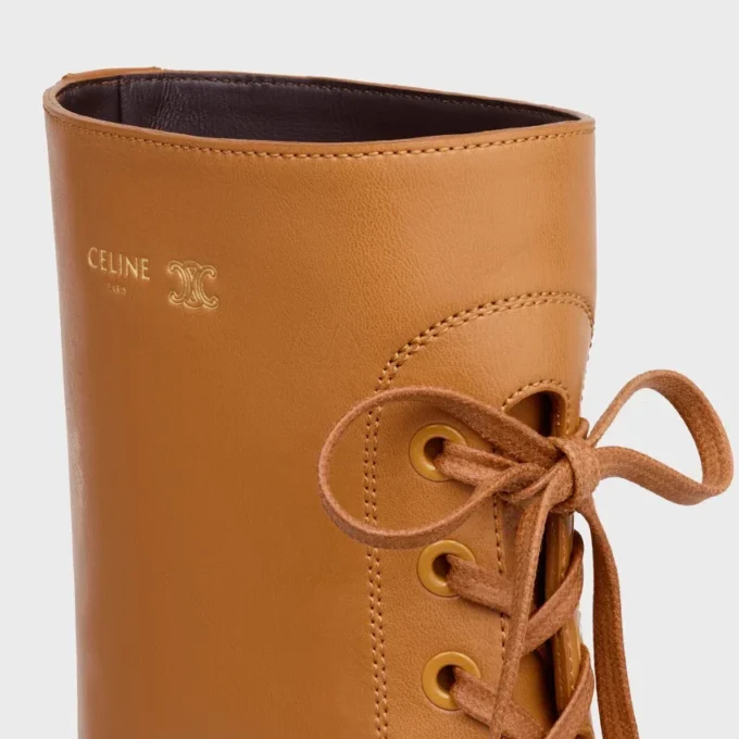 Botas con cordones Austin en piel de becerro brillante Botas con cordones Austin en piel de becerro brillante