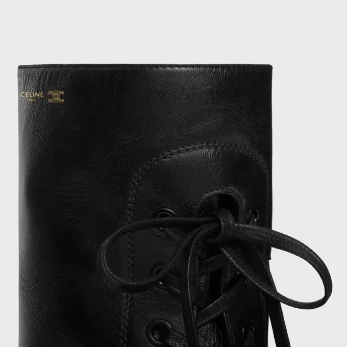 Botas con cordones Austin en piel de becerro brillante Botas con cordones Austin en piel de becerro brillante