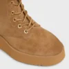 Botas con cordones Austin en piel de becerro de ante y piel de oveja