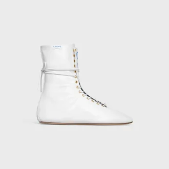 Botas de cordones de caña alta «Ballet» en piel de cordero