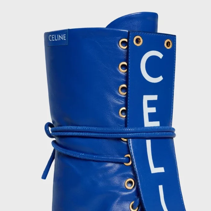 Botas de cordones de caña alta «Ballet» en piel de cordero