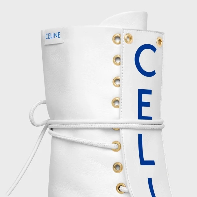 Botas de cordones de caña alta «Ballet» en piel de cordero