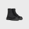 Botas gruesas con cordones de CELINE en nailon y piel de toro brillante