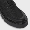 Botas gruesas con cordones de CELINE en nailon y piel de toro brillante