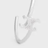Brazalete asimétrico Triomphe en latón con acabado en rodio Brazalete asimétrico Triomphe en latón con acabado en rodio