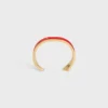 Brazalete pequeño CELINE Ribbon en esmalte y latón con acabado dorado
