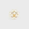 Broche Les Perles CELINE con strass, perlas de resina, latón con acabado dorado y acero Broche Les Perles CELINE con strass, perlas de resina, latón con acabado dorado y acero