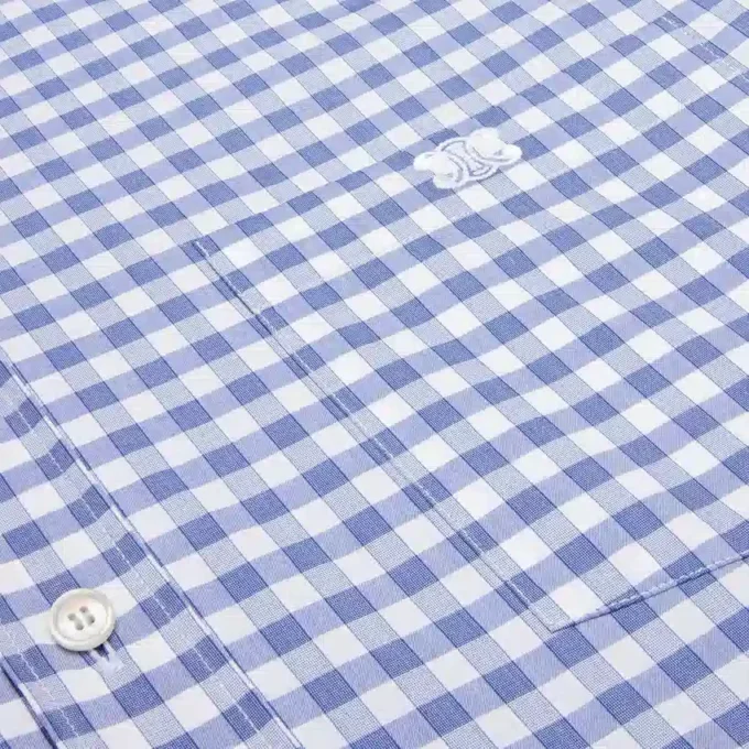 Camisa corta de algodón Vichy Camisa corta de algodón Vichy