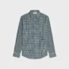 Camisa de algodón con estampado de tartán Camisa de algodón con estampado de tartán