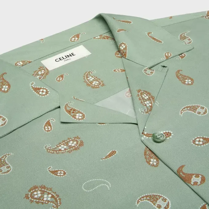 Camisa de bolos con estampado de cachemira Viscosa