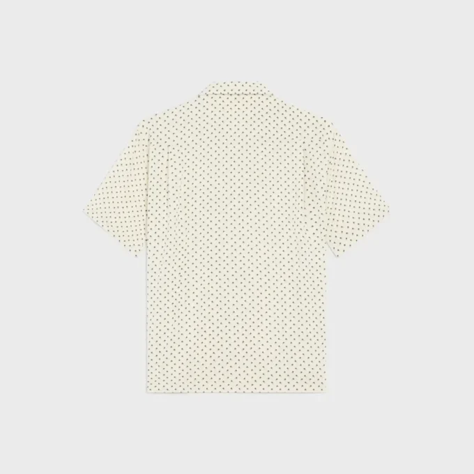 Camisa de bolos en viscosa con estampado Micro Triomphe