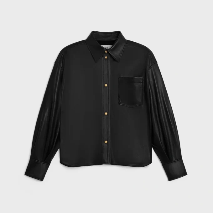 Camisa de piel de cordero suave Camisa de piel de cordero suave