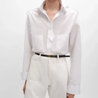 Camisa de popelín de algodón
